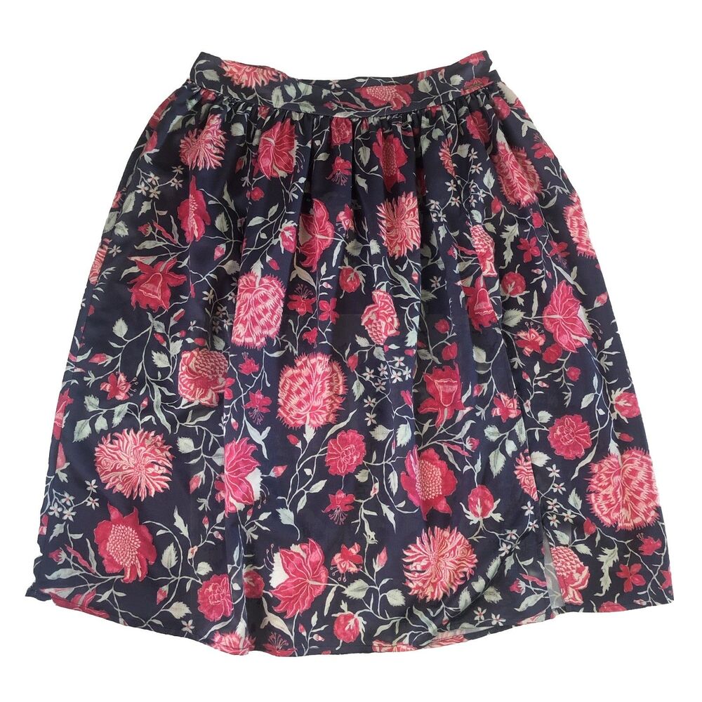 ⁠Coquelicot Women’s Floral Skirt High Slit Large Made in Portugal